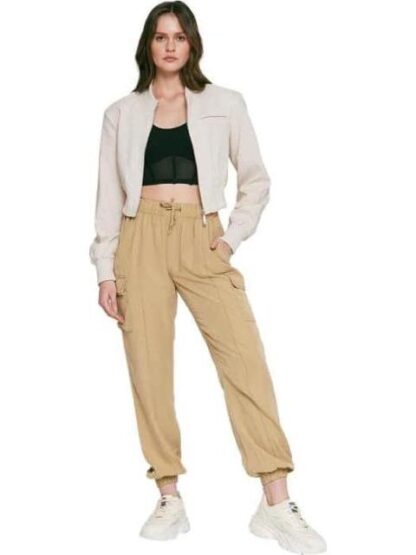 PANTALON CINTURA REGULAR CAMEL HOLLY LAND - Image 2