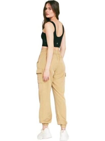 PANTALON CINTURA REGULAR CAMEL HOLLY LAND - Image 4