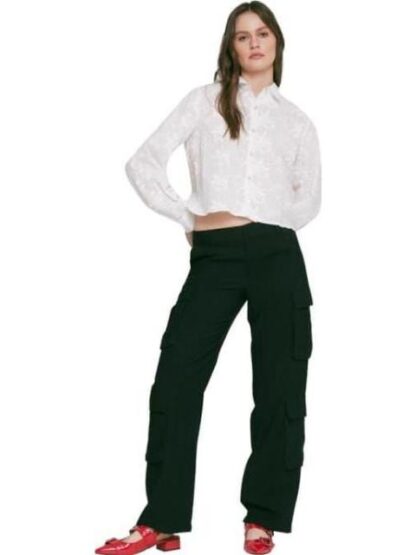 PANTALON CINTURA REGULAR NEGRO HOLLY LAND