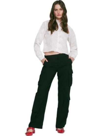 PANTALON CINTURA REGULAR NEGRO HOLLY LAND - Image 3