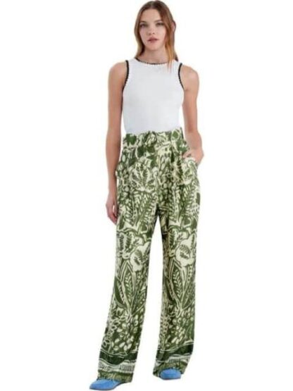 PANTALON CINTURA REGULAR VERDE HOLLY LAND