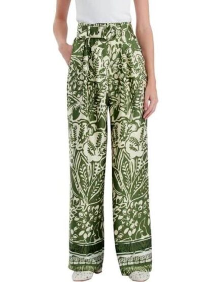PANTALON CINTURA REGULAR VERDE HOLLY LAND - Image 2