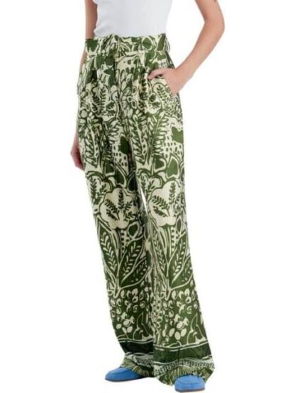 PANTALON CINTURA REGULAR VERDE HOLLY LAND - Image 4