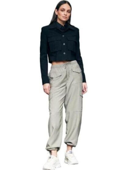 PANTALON CINTURA REGULAR VERDE OLIVO HOLLY LAND