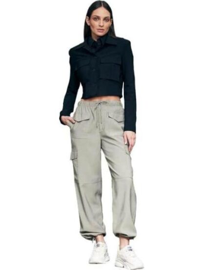 PANTALON CINTURA REGULAR VERDE OLIVO HOLLY LAND - Image 5