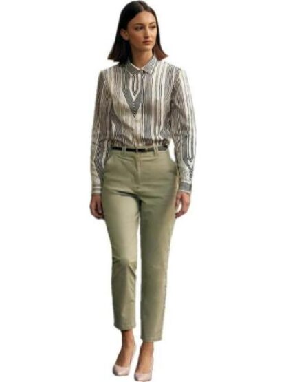 PANTALON CON CINTURON AZUL MENTA HOLLY LAND - Image 5