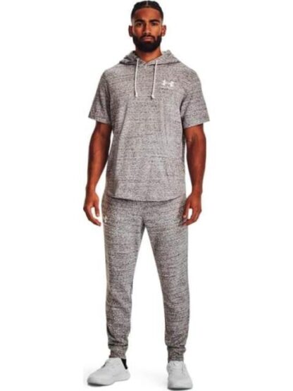 PANTALON DE ENTRENAMIENTO UA RIVAL TERRY GRIS UNDER ARMOUR MEXICO - Image 4