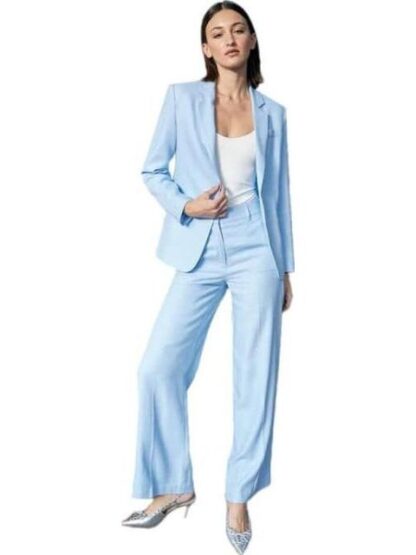 PANTALON DE LINO AZUL HOLLY LAND