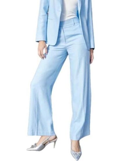 PANTALON DE LINO AZUL HOLLY LAND - Image 2