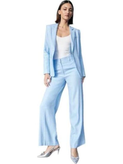 PANTALON DE LINO AZUL HOLLY LAND - Image 3