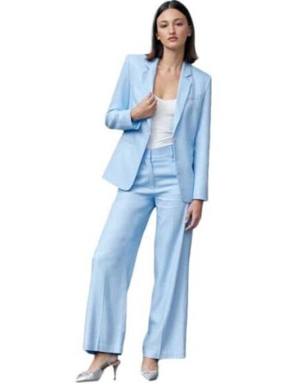 PANTALON DE LINO AZUL HOLLY LAND - Image 4