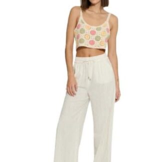 PANTALON DE LINO BEIGE HOLLY LAND