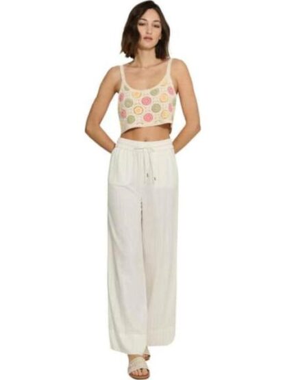 PANTALON DE LINO BEIGE HOLLY LAND - Image 4