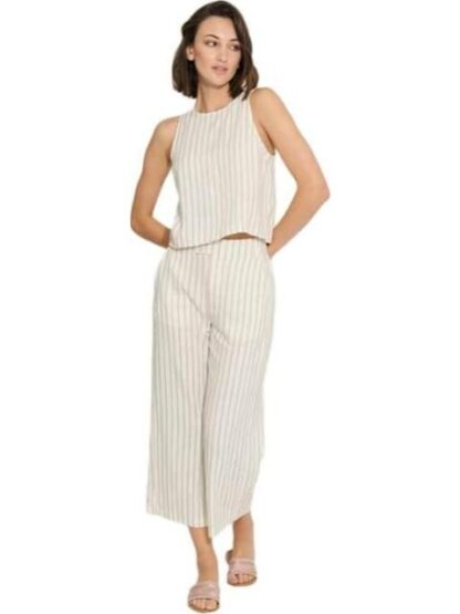 PANTALON DE LINO BEIGE HOLLY LAND - Image 5