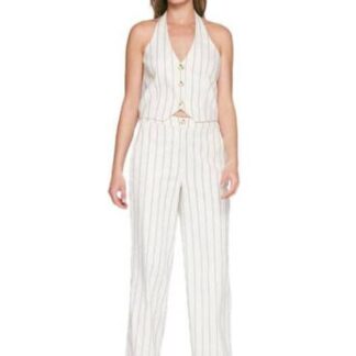 PANTALON DE LINO BLANCO HOLLY LAND