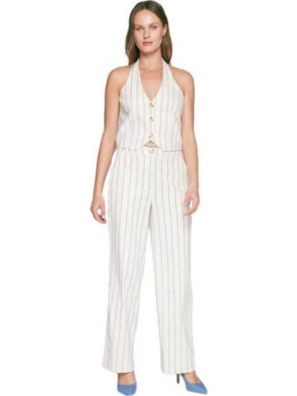 PANTALON DE LINO BLANCO HOLLY LAND