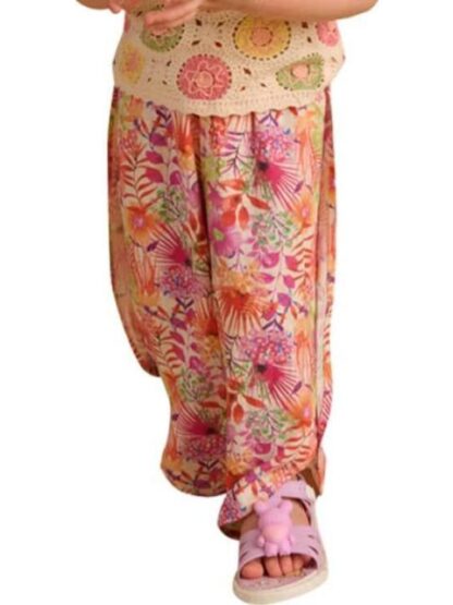 PANTALON DE LINO ESTAMPADO MULTICOLOR HOLLY LAND KIDS - Image 2