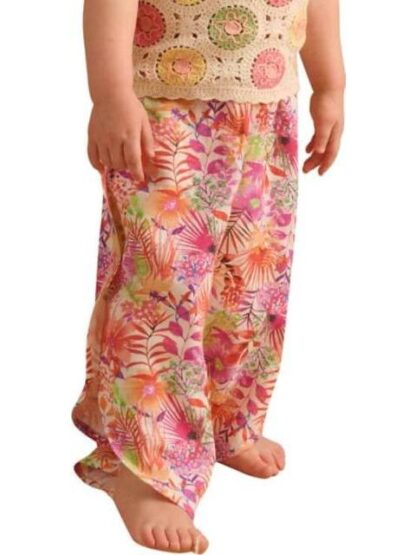 PANTALON DE LINO ESTAMPADO MULTICOLOR HOLLY LAND KIDS - Image 4