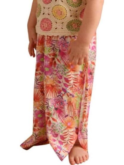 PANTALON DE LINO ESTAMPADO MULTICOLOR HOLLY LAND KIDS - Image 5
