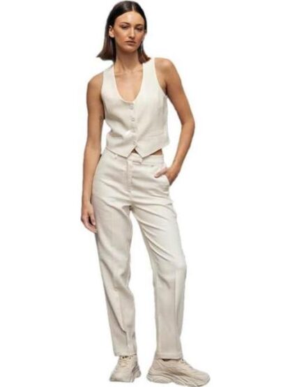 PANTALON DE LINO MARFIL HOLLY LAND