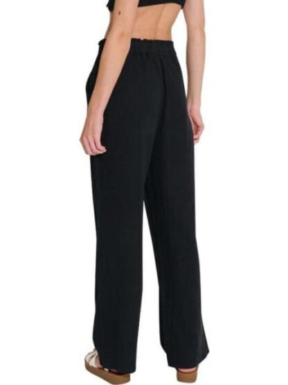 PANTALON DE LINO NEGRO HOLLY LAND - Image 4