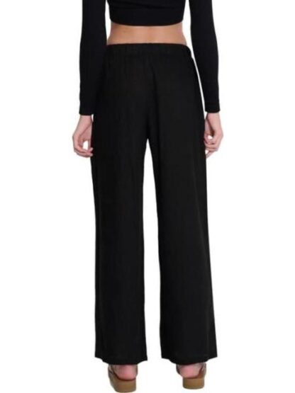 PANTALON DE LINO NEGRO HOLLY LAND - Image 5