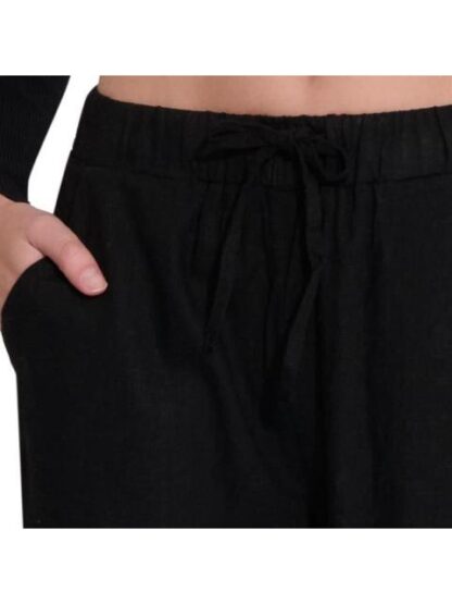 PANTALON DE LINO NEGRO HOLLY LAND - Image 6