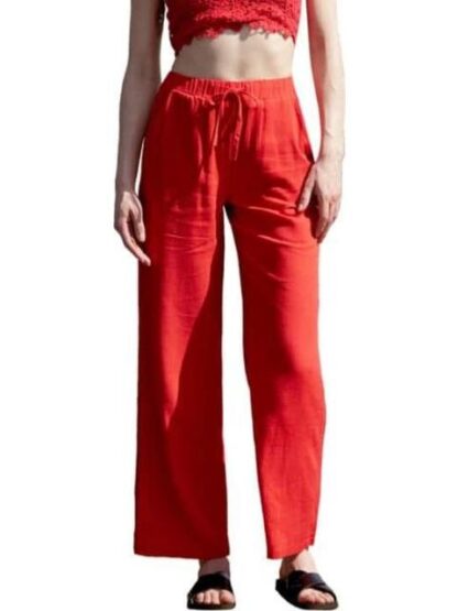 PANTALON DE LINO ROJO HOLLY LAND - Image 2