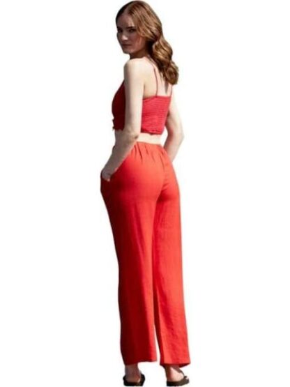PANTALON DE LINO ROJO HOLLY LAND - Image 3