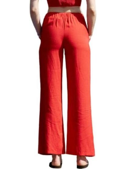 PANTALON DE LINO ROJO HOLLY LAND - Image 4