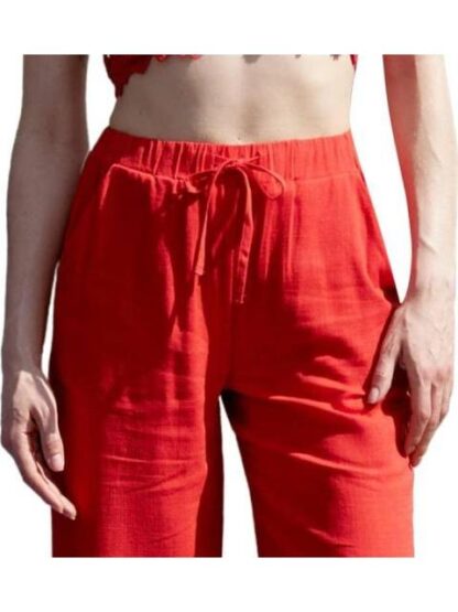 PANTALON DE LINO ROJO HOLLY LAND - Image 5