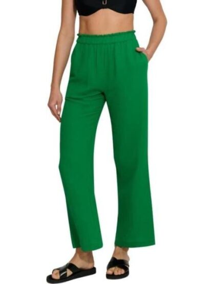 PANTALON DE LINO VERDE HOLLY LAND - Image 3