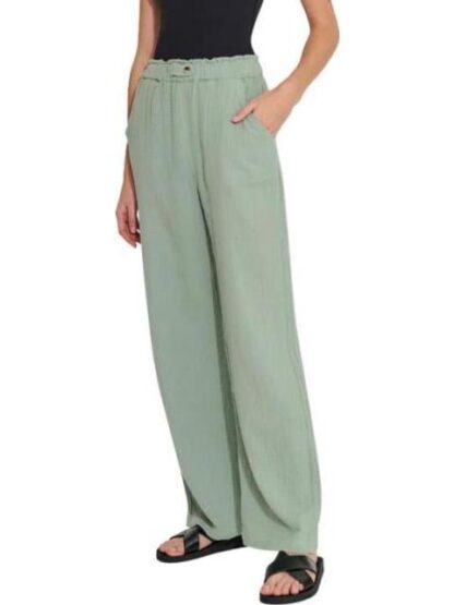 PANTALON DE LINO VERDE HOLLY LAND - Image 4