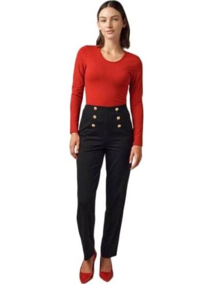 PANTALON DE VESTIR CINTURA ALTA NEGRO HOLLY LAND