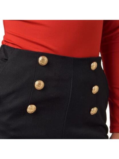 PANTALON DE VESTIR CINTURA ALTA NEGRO HOLLY LAND - Image 4