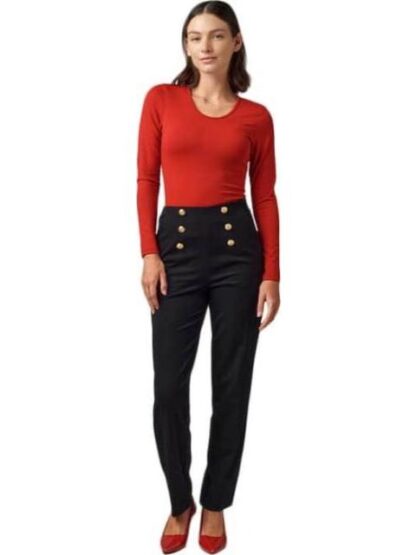 PANTALON DE VESTIR CINTURA ALTA NEGRO HOLLY LAND - Image 5