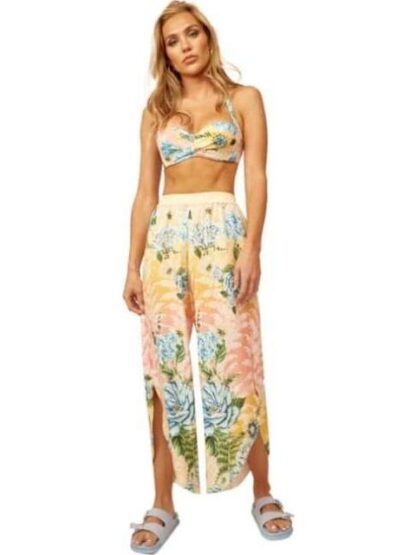 PANTALON ESTAMPADO AMARILLO HOLLY LAND