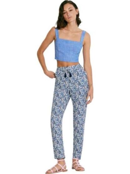 PANTALON ESTAMPADO RECTO AZUL PRIMARK