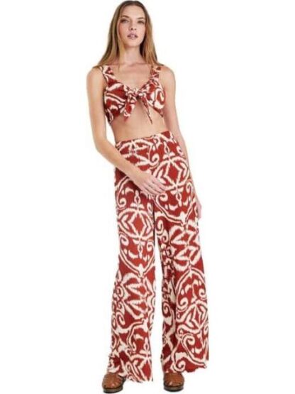 PANTALON ESTAMPADO ROJO LADRILLO HOLLY LAND - Image 2