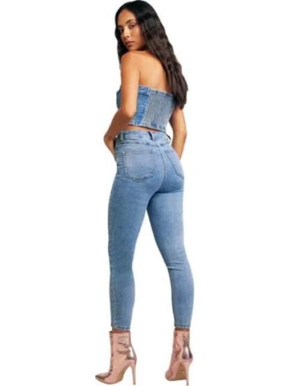 JEANS CINTURA SUPERALTA GRIS ATMOSPHERE DNM - Image 2