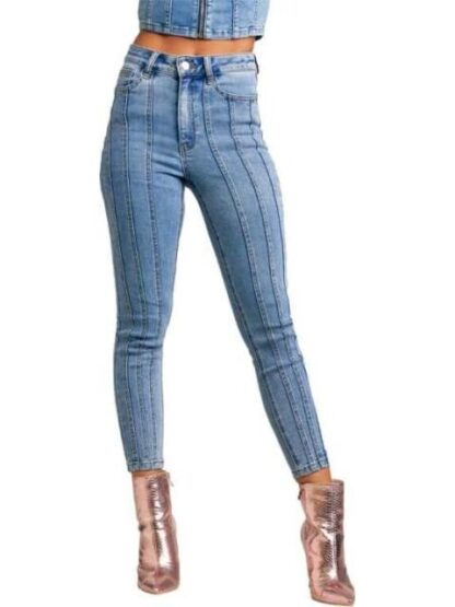 JEANS CINTURA SUPERALTA GRIS ATMOSPHERE DNM - Image 3