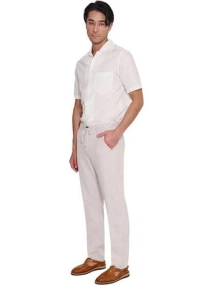 PANTALON LINO BEIGE D.E.E.P SELECTION - Image 4