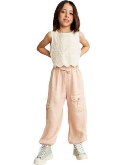 PANTALON LINO ROSA HOLLY LAND KIDS - Image 5