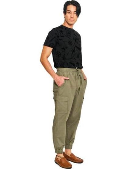 PANTALON LINO VERDE OLIVO NEXT CO - Image 2