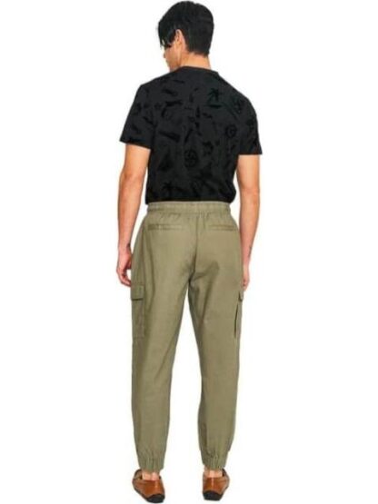 PANTALON LINO VERDE OLIVO NEXT CO - Image 4
