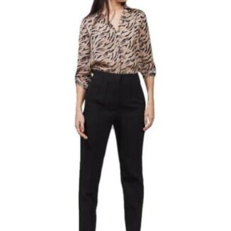 PANTALON LISO CINTURA REGULAR NEGRO HOLLY LAND