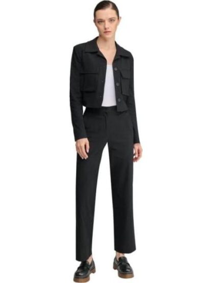 PANTALON LISO STRETCH NEGRO HOLLY LAND - Image 2