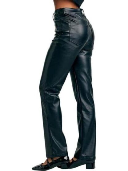 PANTALON PIEL VEGANA NEGRO HOLLY LAND - Image 3