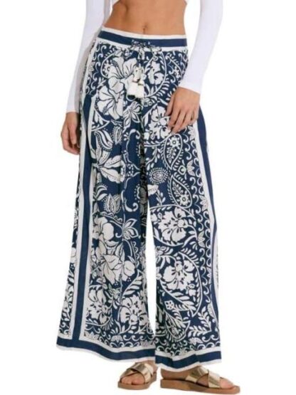 PANTALON PIERNA ANCHA AZUL HOLLY LAND - Image 2