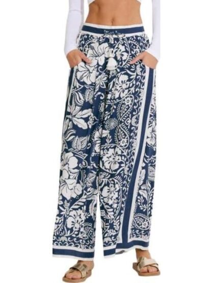 PANTALON PIERNA ANCHA AZUL HOLLY LAND - Image 3